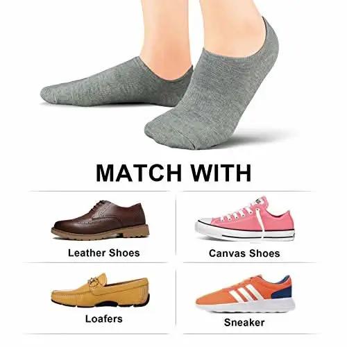wernies No Show Socks Women Low Socks Non Slip Flat Boat Line 4/8 Pairs - Love Salve